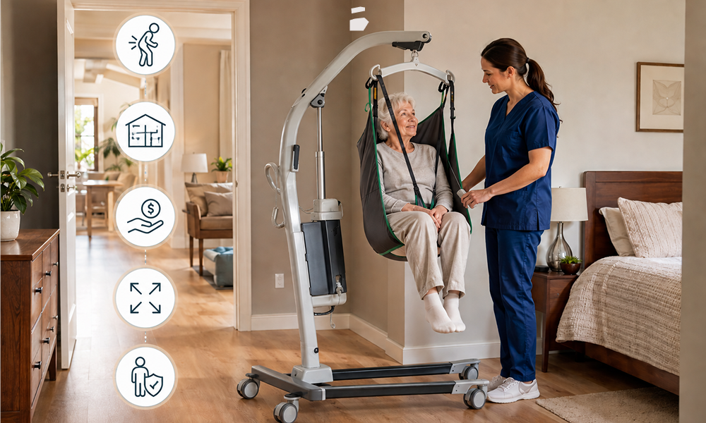 Ceiling Lift vs. Portable Patient Lift: Why Type Matters